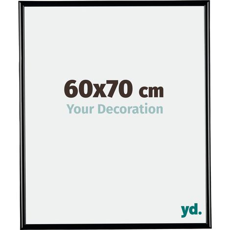 yd. - Cadre photo 60x70 - Noir Brillant - Plastique - Bordeaux