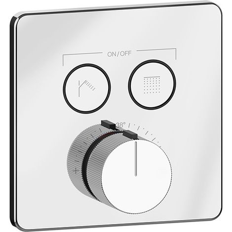 Gessi Hi-Fi Fertigmontageset Thermostat mit Tasten-Bedienung