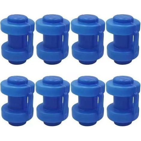 Ensemble de protections pour trampoline enfant - Embouts anti-collision en plastique PP (bleus, lot de 8) Accessoires de sécurité pour trampoline d'extérieur (1/5)