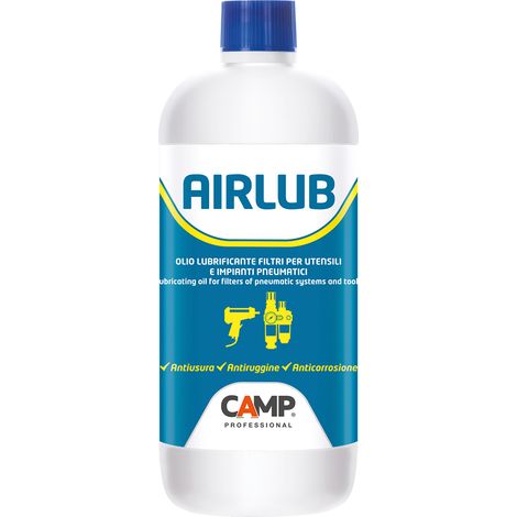 CAMP OLIO LUBRIFICANTE FILTRI PER UTENSILI E IMPIANTI PNEUMATICI 1 L 1054 AIRLUB
