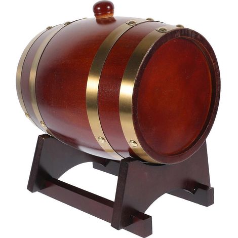 1 ensemble de tonneaux en bois (1,5 L) pour vin rouge, bière ou vieillissement. (1/5)