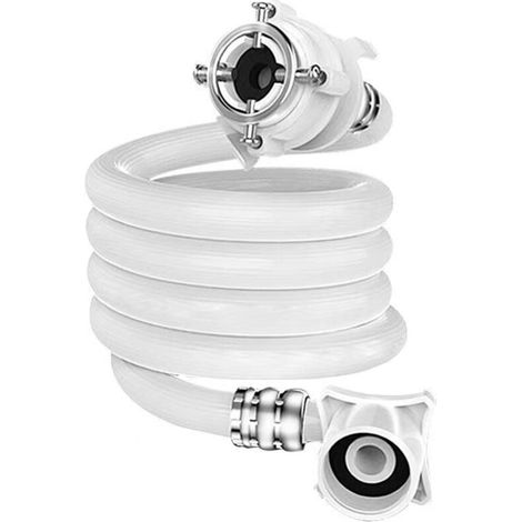 Collier de serrage pour tuyau d'arrivée d'eau de lave-linge avec tête en acier, adhésif thermofusible, compatible avec toutes les marques (1/3)