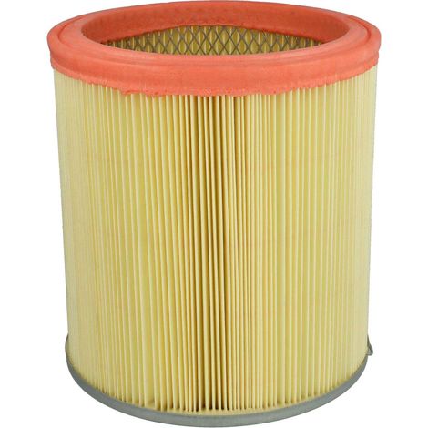 vhbw Faltenfilter kompatibel mit Rowenta Wet &Dry Vorace, Wet & Dry Vorace, Vorace Staubsauger - Patronenfilter Gelb Orange Abwaschbar