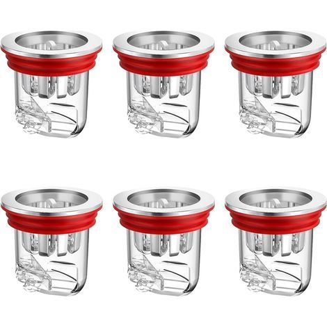 Lot de 6 bouchons de douche anti-odeurs pour siphon de douche, pour balcons, salles de bain, machines à laver (1/5)