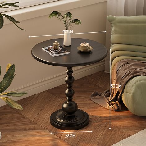 Petite table basse pour salon, table d'appoint, table d'angle rétro, petite table ronde de chevet en fer forgé pour balcon, table de chevet rétro, table d'appoint (1/5)