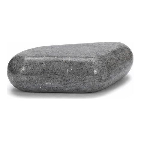 Sasso Medium Table Basse (52X98X27H) En Pierre Fossile Grise (1/2)