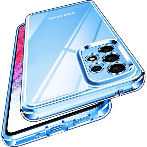 Anti-Jaunissement HD Clair Coque pour Samsung Galaxy A53 5G, [Protection Caméra] Mince Transparent Étui de Protection en Silicone Antichoc, Rigide PC Bumper Housse (1/5)
