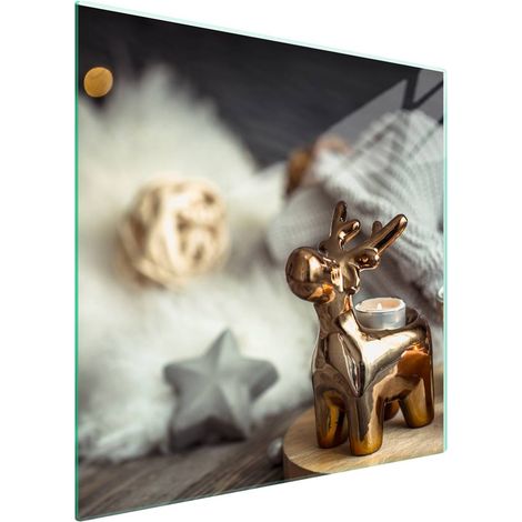Protezione in vetro per piano cottura 50x52 cm, ideale per Natale (1/5)