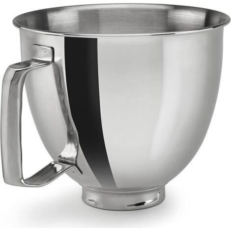 KitchenAid Bol mélangeur en acier inoxydable Kaishanyi Chef Machine Accessoires K5THSBP pour 5QT avec poignée (1/4)