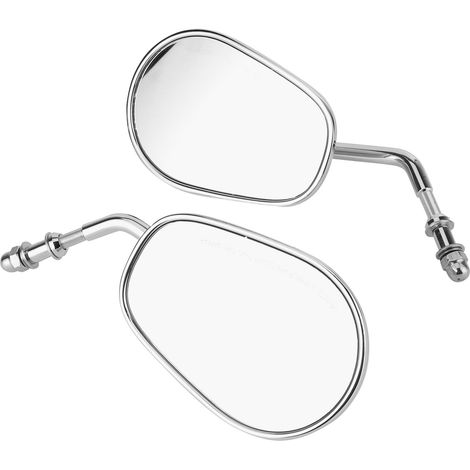 Une paire de rétroviseurs latéraux arrière pour moto Touring Glide 96-17, montés sur le guidon. (1/5)