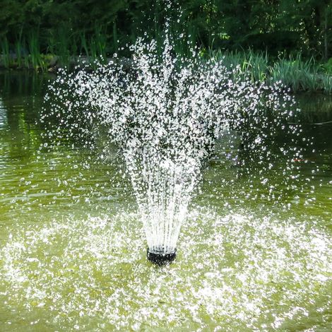 Pompe à eau solaire avec buses, kit de pompe solaire pour fontaine, bassin, abreuvoir à oiseaux, aquarium de jardin (1/5)