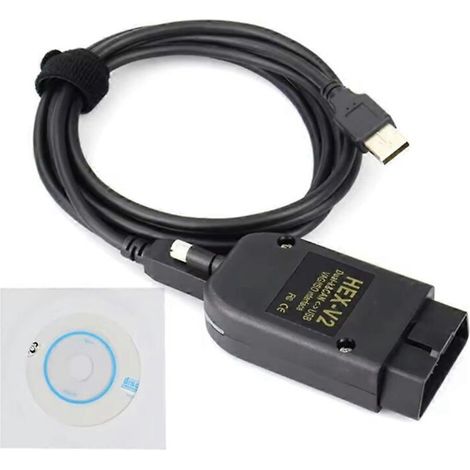 Neues VAG FT232 V25.3 Diagnosegerät, VAG KKL VCDS Kabel, OBD2 Diagnosekabel, OBD2 HEX V2 VAGCOM Scanner, Englisch