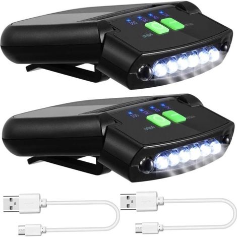Clip LED de lampe frontale de lumière