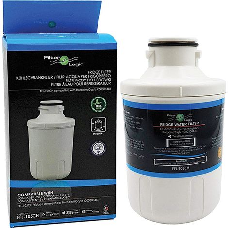 Filtre a eau d'origine C00300448 Wpro (1/2)