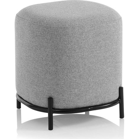 Pouf Imbottita 42x42x45 cm in Tessuto Verde