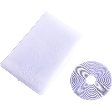 Window mosquito net 150 x 200 cm – Insect-proof nylon mesh – Self-adhesive strip for easy installation – Optimal protection (1/5)