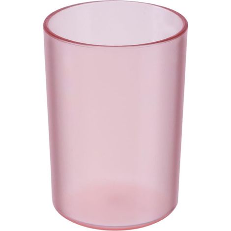 rose en plastique pour boire de l eau et se brosser les