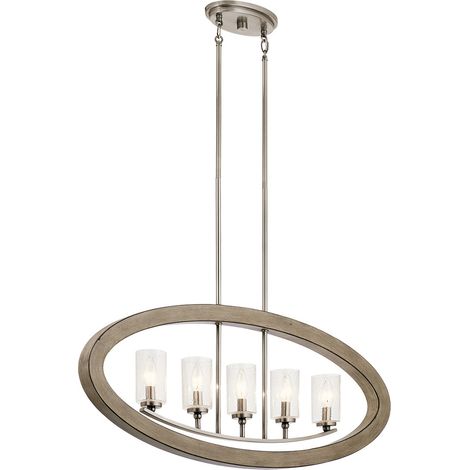 Grand Bank Kichler Lustre à 5 Lumières Gris Antique (1/4)