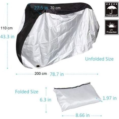 Housse de moto imperméable, résistante à la pluie, à la poussière et à la chaleur (1/3)