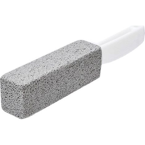Brosse de nettoyage pour toilettes en pierre ponce avec manche, outil de nettoyage WC