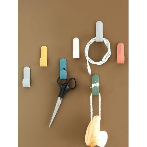 6 ganchos autoadhesivos aleatorios - Ganchos de pared - Estilo retro