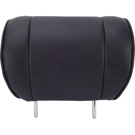 Poggiatesta universale per auto in memory foam e pelle PU, ergonomico, riduce la pressione sul collo, a forma di L, interasse delle aste di 150 mm.