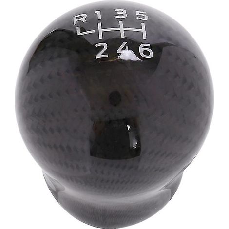 Pomo de palanca de cambios de fibra de carbono RS de 6 velocidades para Ford Focus RS Fiesta (1/5)