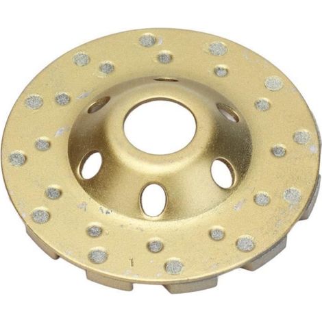 Meule diamantée - XUY - 4 pouces - Coupe rapide - Conception à 12 segments - Trou de gaz (1/4)