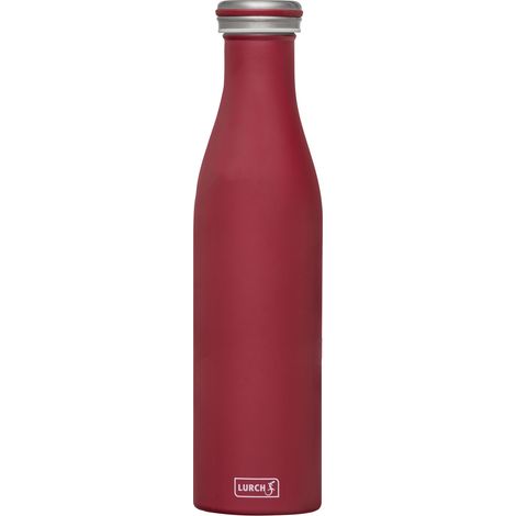 Botella térmica de acero Lurch de 0,75 l, color burdeos mate (1/5)