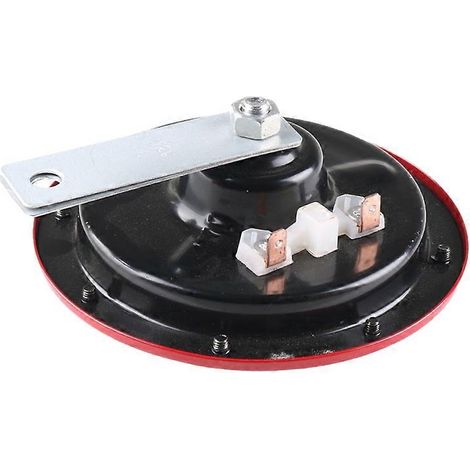 Compatible avec les klaxons universels pour voitures et motos, klaxon de modification de voiture 12V, klaxon électrique rouge haute fréquence en forme de bassin (escargot). (1/5)