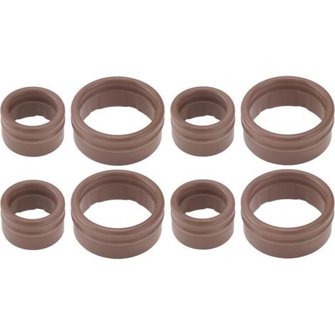 8 Pièces Kit de Joints de Climatisation Joint Torique D'étanchéité Joint de Compresseur Diamètre Intérieur 10,6 Mm/17 Mm Compatible avec Renault Grand Scenic II/Megane II OEM 7701208148