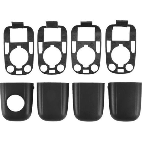 Kit de Garniture pour Poignée de Porte avec Capuchon et Bouchon Compatible 307 C2 C3 (1/4)