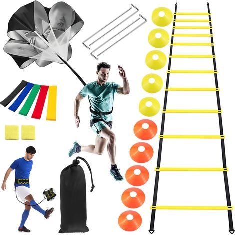 21pcs Rhythm Ladder Training Football Accessories Kit Training Accessories (1/5)
