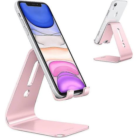 Support pour téléphone portable, support en aluminium pour téléphone portable pour vidéo/bureau, support de table pour téléphone portable (1/4)