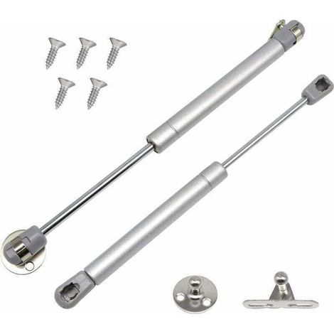 Lot de 2 Verin a Gaz, 60N/6 kg Verin Meuble Ressort Amortisseurs à Gaz, Charnières à Fermeture Douce, Verin Hydraulique Verin Placard pour Armoires Cuisine(2, 60N),