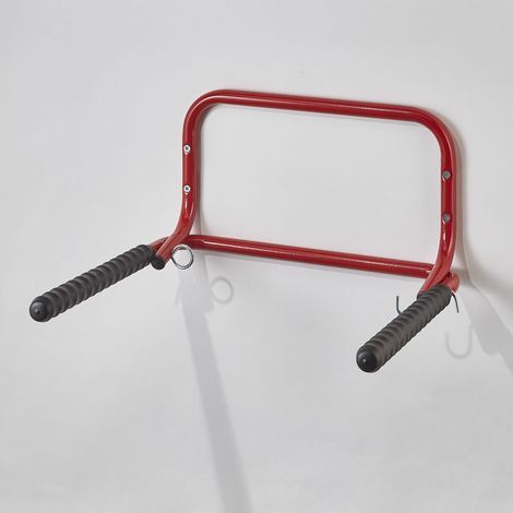 Mottez – Support mural rabattable 2 vélos – B053QRA – Acier zingué époxy – Charge maximale 30kg – Bras rabattables pour tous types de vélos
