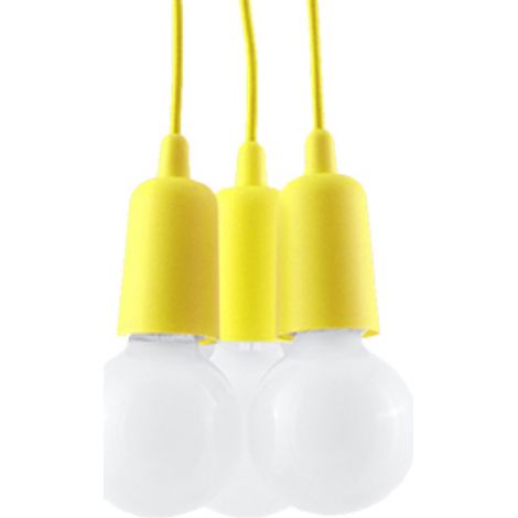 Lampada a sospensione Diego giallo 15x90x15cm Sollux (1/5)