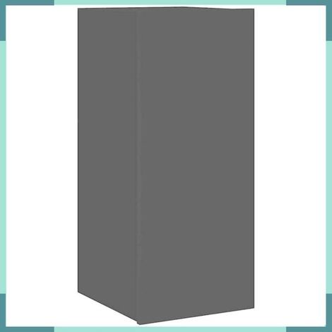 837234 Meuble TV mural avec lumières LED noir 30,5x35x70 cm (1/5)