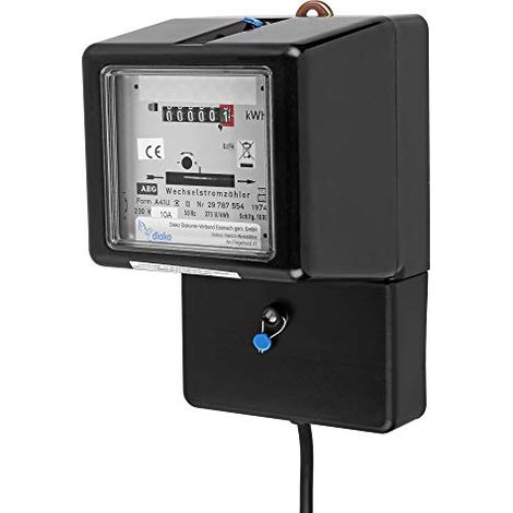 Contatore AC con adattatore nero (1/4)