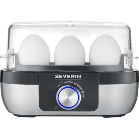 Severin EK 3163 cuocitore per uova nero acciaio inossidabile