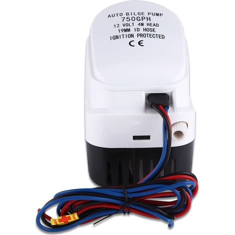 Pompe de cale submersible automatique 12 V 750 GPH avec interrupteur à flotteur pour bateau (1/5)