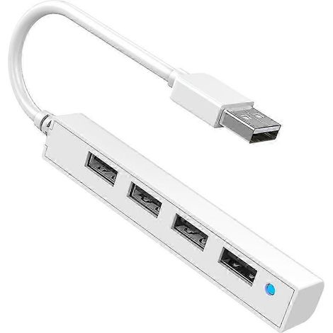 Câble d'extension USB 2.0 à 4 ports, hub USB, adaptateur de station d'accueil USB 2.0, compatible avec souris et clavier (1/5)