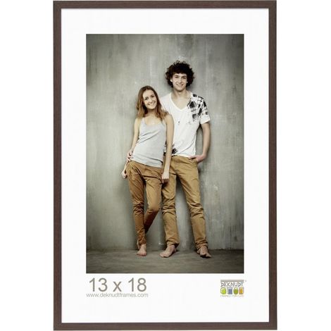 Cadre Photo Bois/MDF Brun Foncé Fin 21 x 16 x 1,33 cm (1/3)