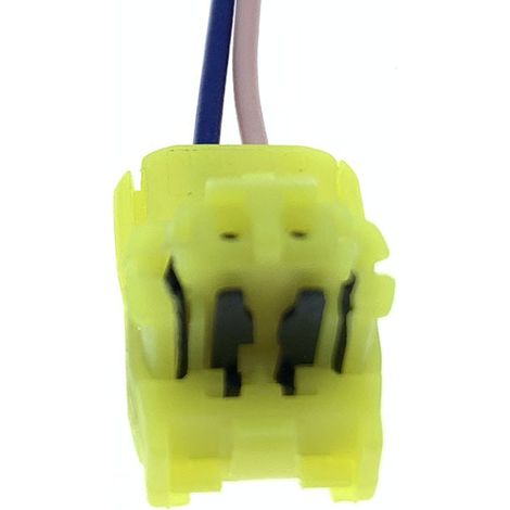 Connecteur automobile jaune à 2 broches série 0,6 pour airbag DJ7027Y-0,6-21, prise automobile 1612121-4 -- prise simple