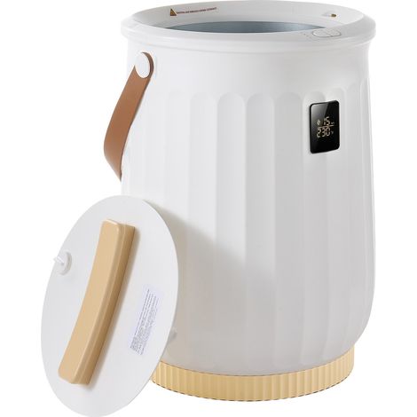 Mophorn Calentador de toallas de 20 L con pantalla LED en color blanco. Incluye temporizador con 4 configuraciones, apagado automático y sistema de bloqueo para mayor seguridad infantil (1/5)