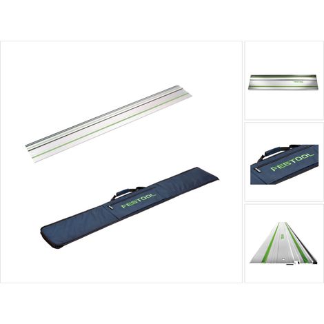 Festool – Rail de guidage 1400 mm – Protection contre éclats – Sac de transport inclus – Compatible avec connecteur FSV