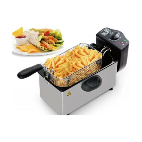 FRIGGITRICE ROYALTYLINE PROFESSIONALE ACCIAIO INOX ELETTRICA 3 LT 2000W