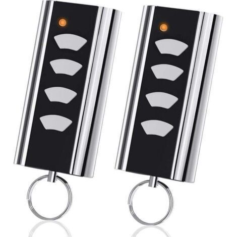 2-piece garage door remote control for Normstahl Entrematic RCU 433-4K, RCU 433-2K, EA433 2KM, EA433 2KS, compatible with Crawford Normstahl 433.92 Rolling Code garage door remote control (1/4)