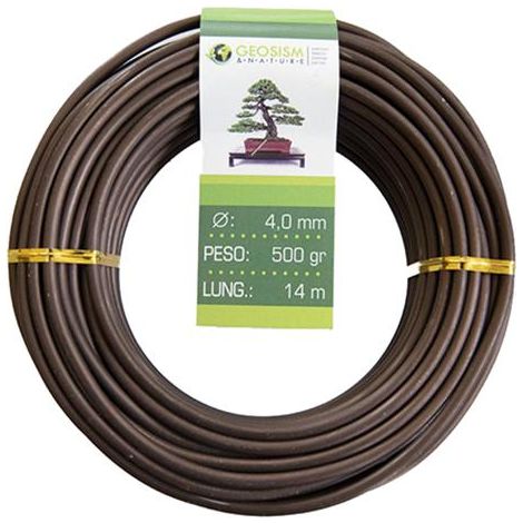Filo di alluminio ramato (alluminio-ramato) Geotools 4,0 mm per bonsai, 500 gr, 14 m