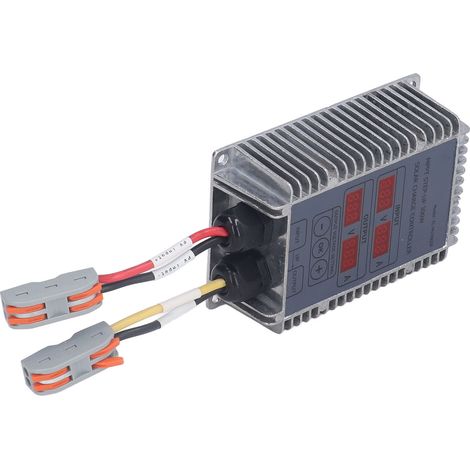 MPPT-Solarladeregler (24–85 V) mit Display, einstellbare Spannung für Blei-Säure-/Lithium-Batterien, wasserdicht, geeignet für E-Bikes (Modell EL-MU). 300-W-Boost-Ladegerät, englische Bedienungsanleit (1/5)